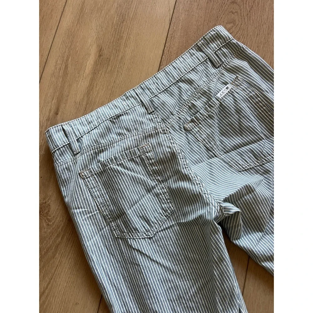 JOE'S Jeans Women's Size 27 Striped‎ Slim Fit Straight Leg Ankle Pants